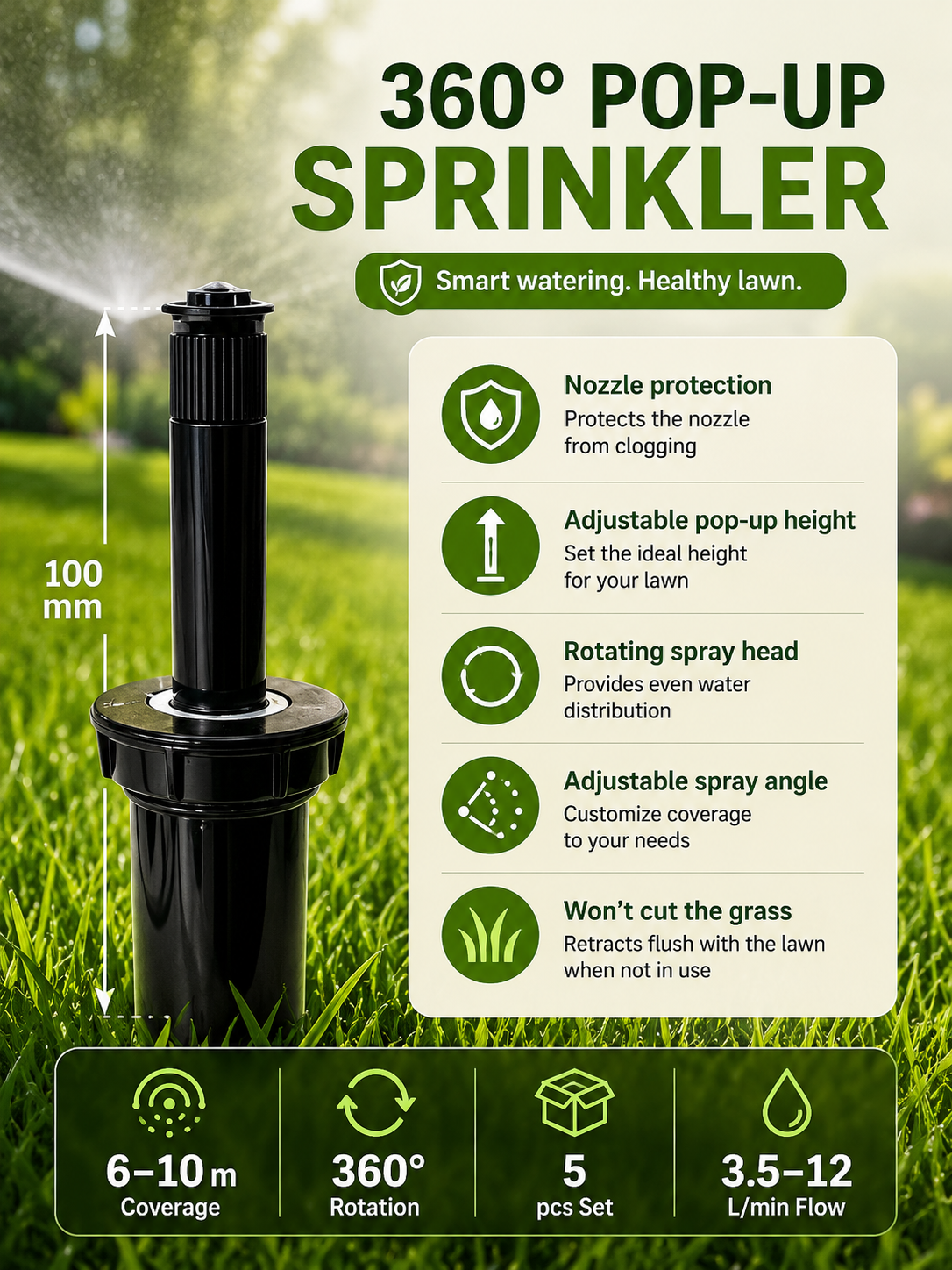 Solar-Powered Automatic Drip Irrigation Kit