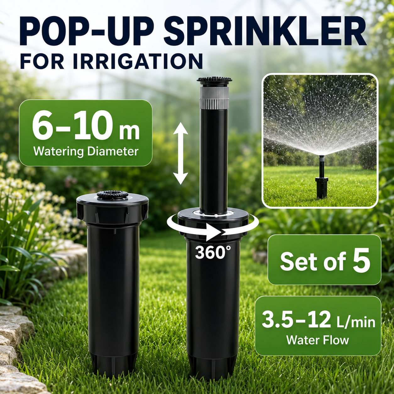 Solar-Powered Automatic Drip Irrigation Kit