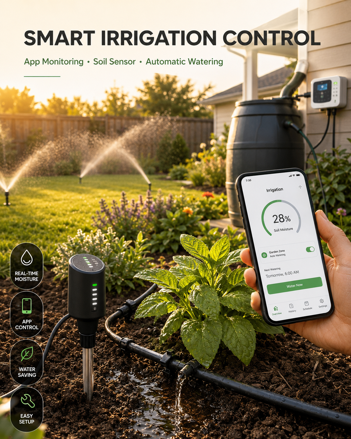 Automatic Indoor Houseplant Drip Irrigation Pump Kit