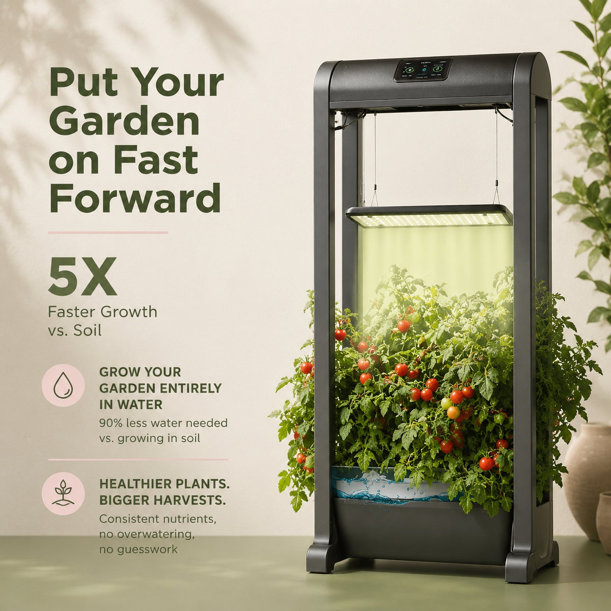 AeroGlow Smart Hydroponic Garden and Indoor Irrigation System