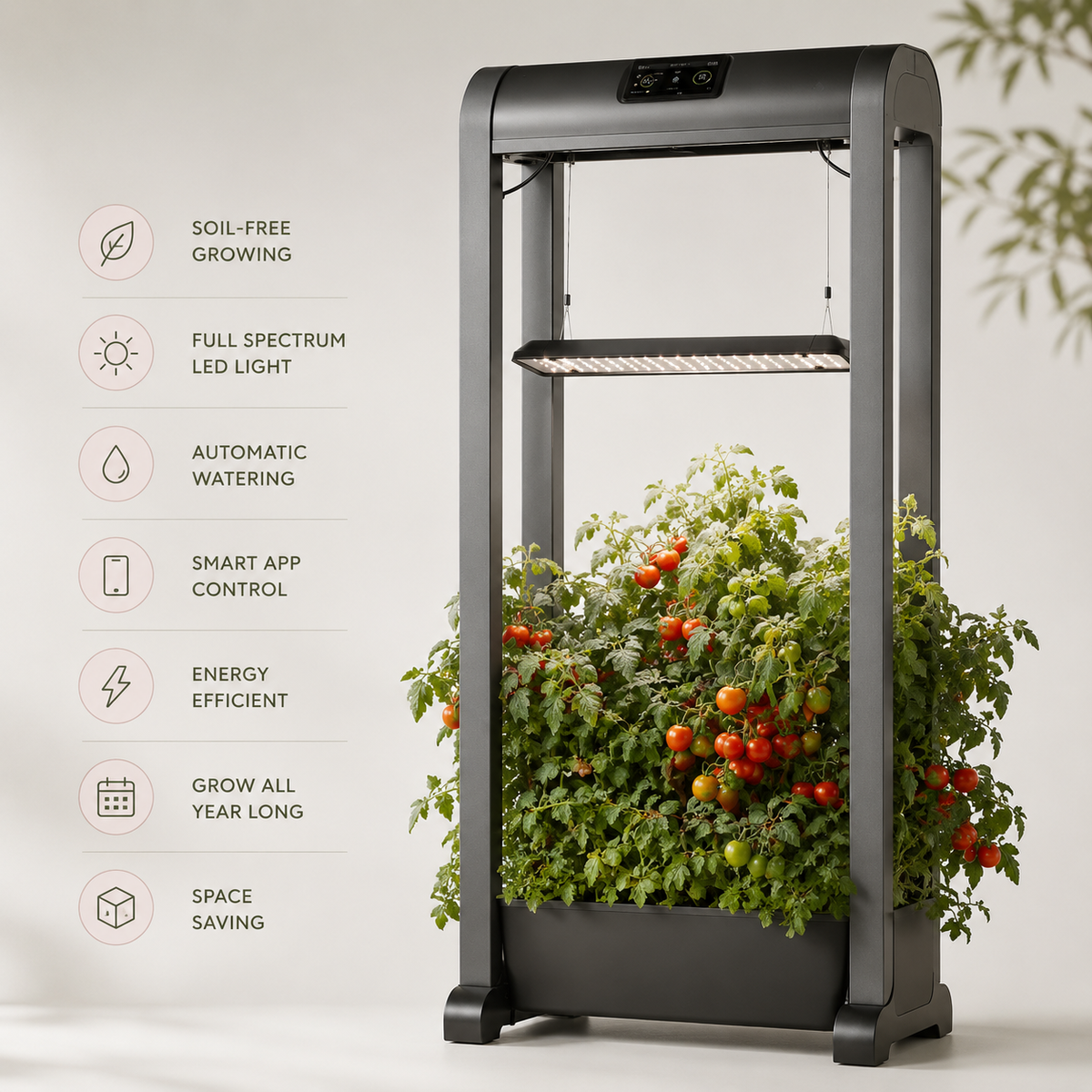 AeroGlow Smart Hydroponic Garden and Indoor Irrigation System